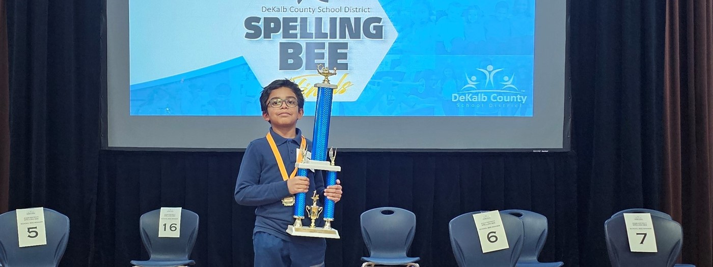 boy won the spelling bee for our county